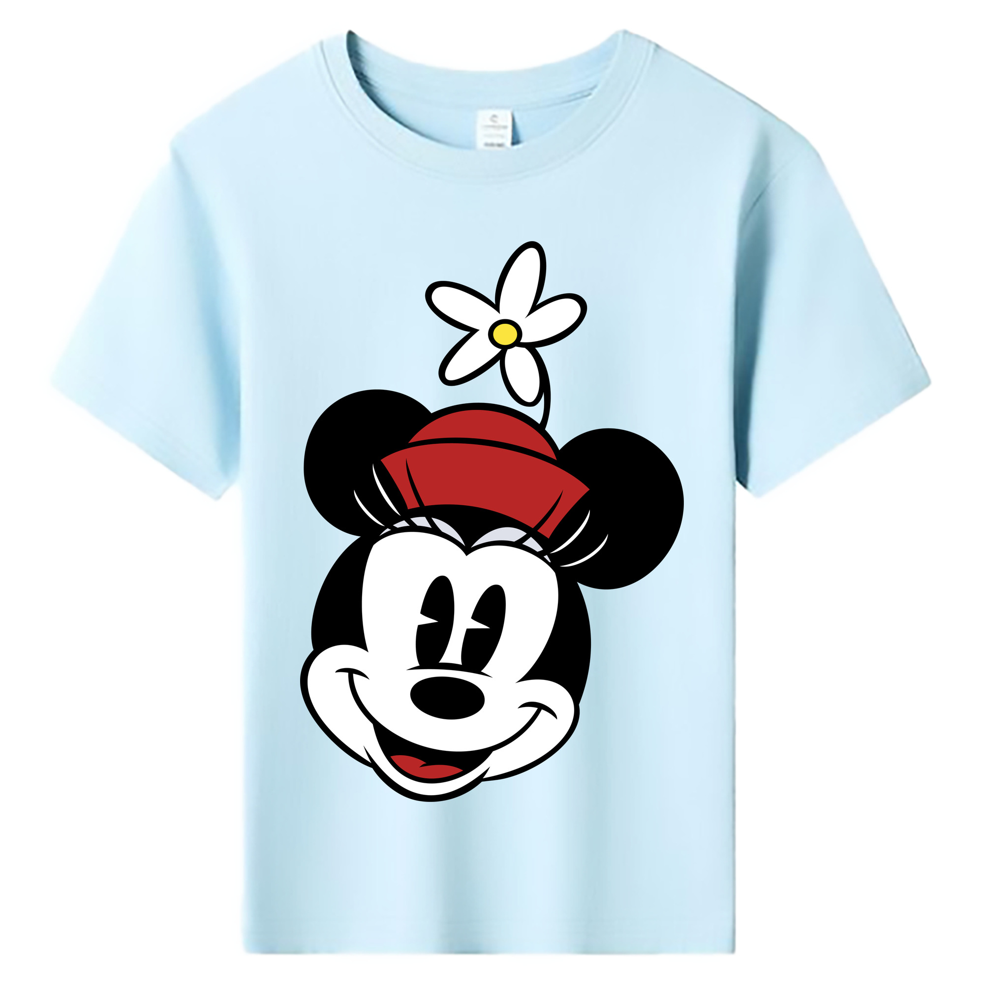 ミッキーマウス Mickey Mouse 綿100％キッズTシャツ（フロントプリント）